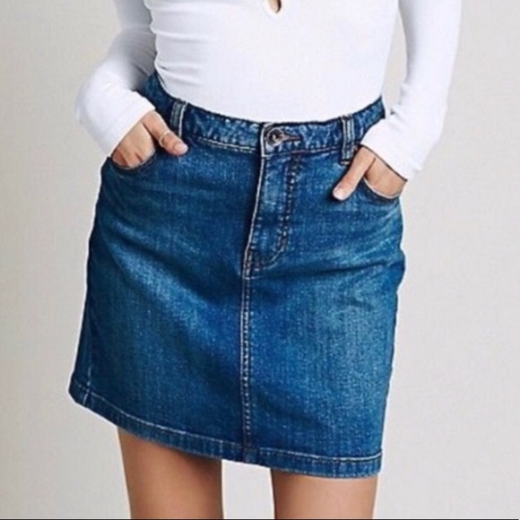Free People Dresses & Skirts - Free People dark wash denim skirt